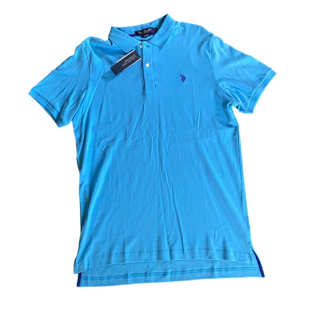 {U.S. Polo Assn.} Interlock Mens Classic Fit Short Sleeve Polo Luxury feel Shirt